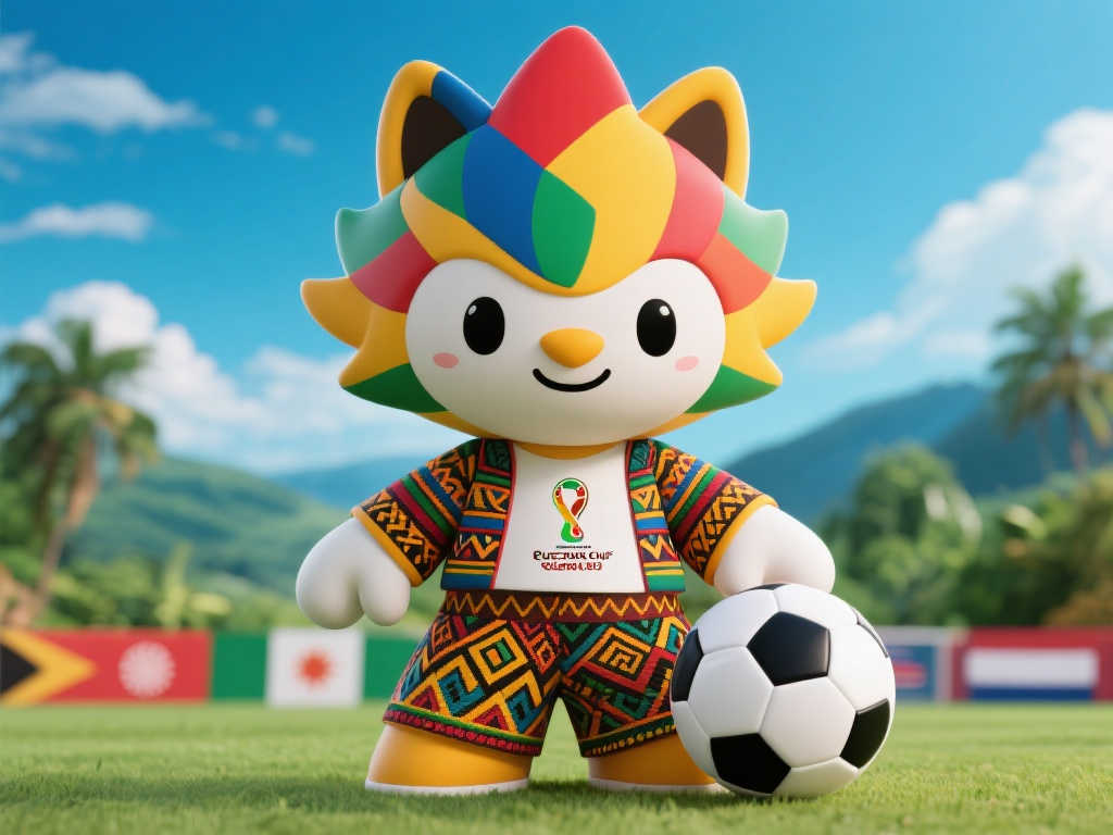 世界杯官方吉祥物发布，设计灵感源自多元文化